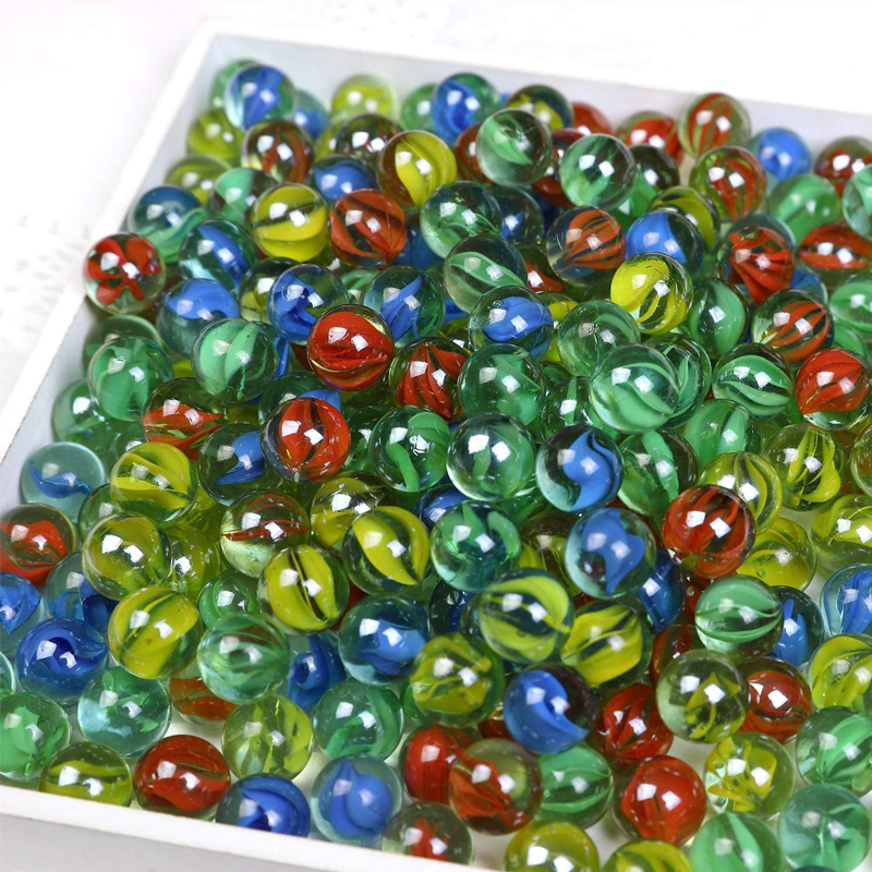 Aquarium Fish Guppy - 50Pcs 14mm Colorful Glass Marble Decor