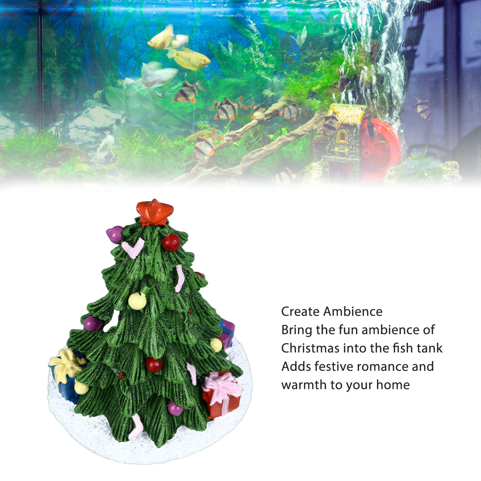 ZK20 Christmas Fish Tank Ornam - مراجعة Aquarium Fish Beautiful وسعره