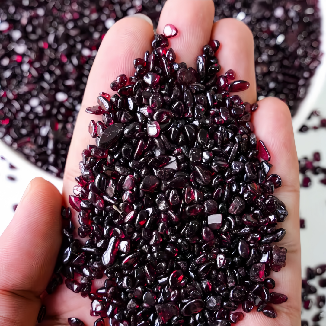 Natural Garnet Crushed Stone,  - مراجعة Aquarium Fish Guppy وسعره