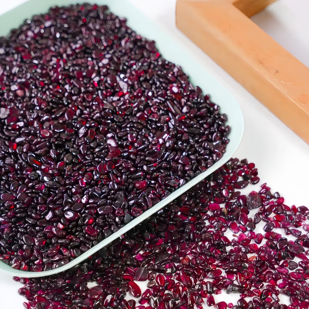 Natural Garnet Crushed Stone,  - مراجعة Aquarium Fish Guppy وسعره