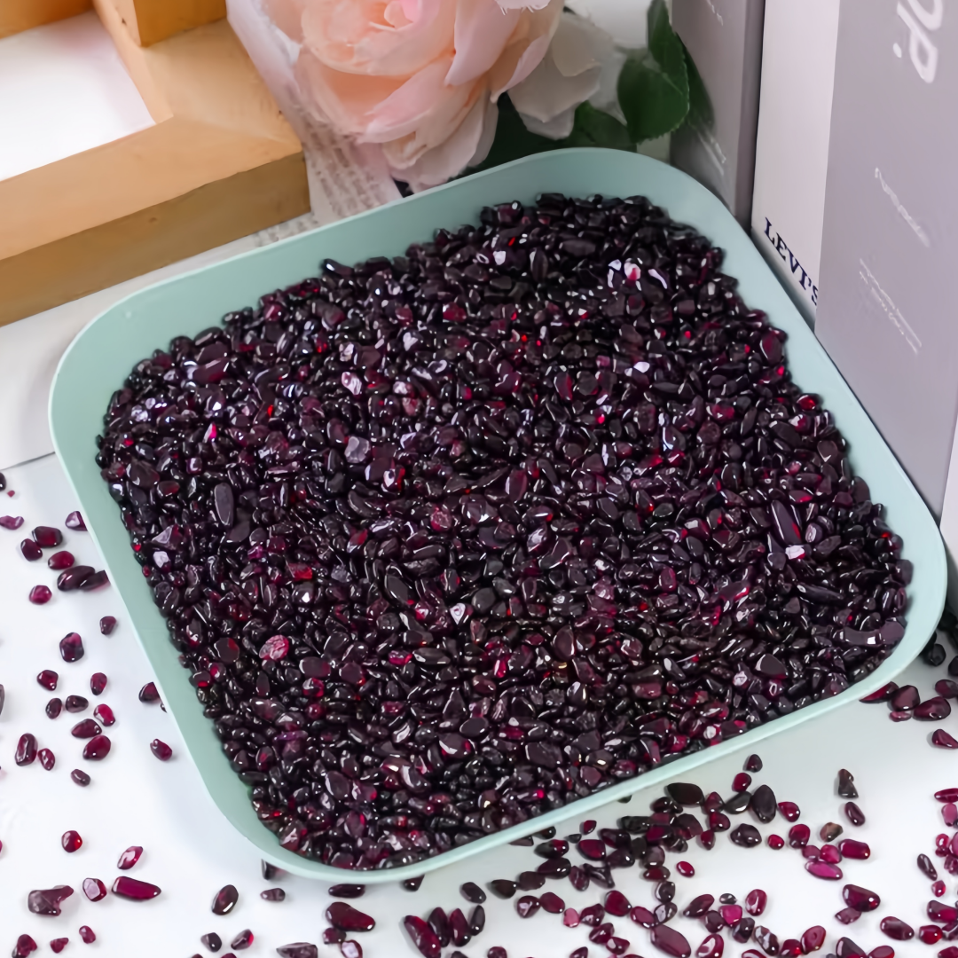 Natural Garnet Crushed Stone,  - مراجعة Aquarium Fish Guppy وسعره