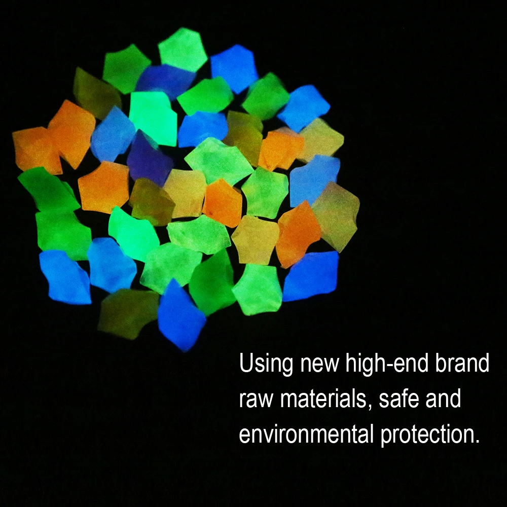 300Pcs Glow Rocks in The Dark  - مراجعة Aquarium Fish That Glow In The Dark وسعره