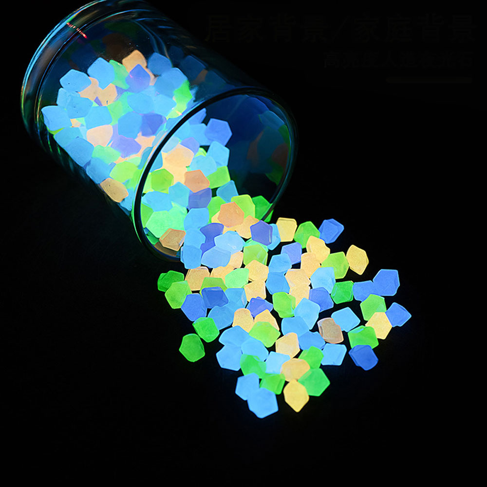 100pcs 14*11mm Dark Pebbles Pe - مراجعة Aquarium Fish That Glow In The Dark وسعره