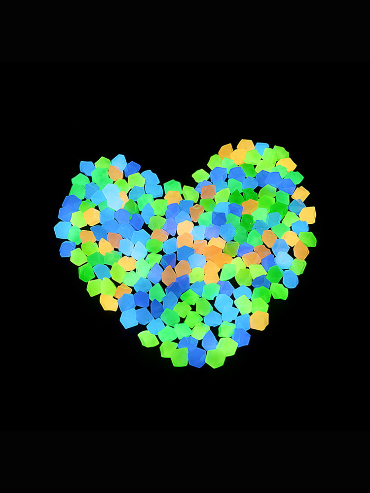 100pcs 14*11mm Dark Pebbles Pe - مراجعة Aquarium Fish That Glow In The Dark وسعره
