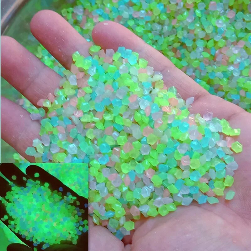 1000pcs 3-5mm Luminous Sand Gl - مراجعة Aquarium Fish That Glow In The Dark وسعره
