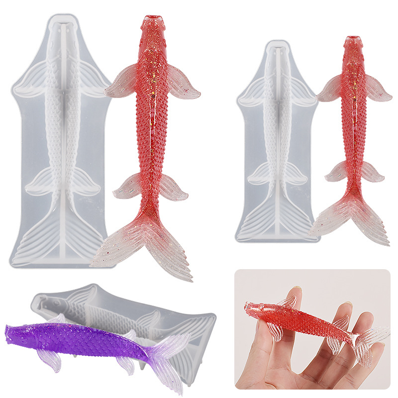 3D Koi Fish Shaped Epoxy Resin - مراجعة Aquarium Fish Guppy وسعره