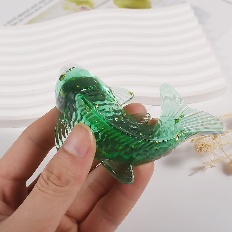 3D Koi Fish Shaped Epoxy Resin - مراجعة Aquarium Fish Guppy وسعره
