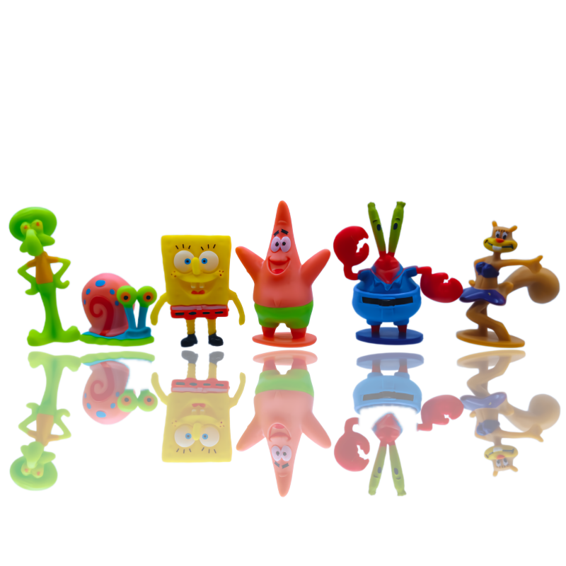 6pcs SpongeBob Fish Tank Decor - مراجعة Aquarium Fish Guppy وسعره