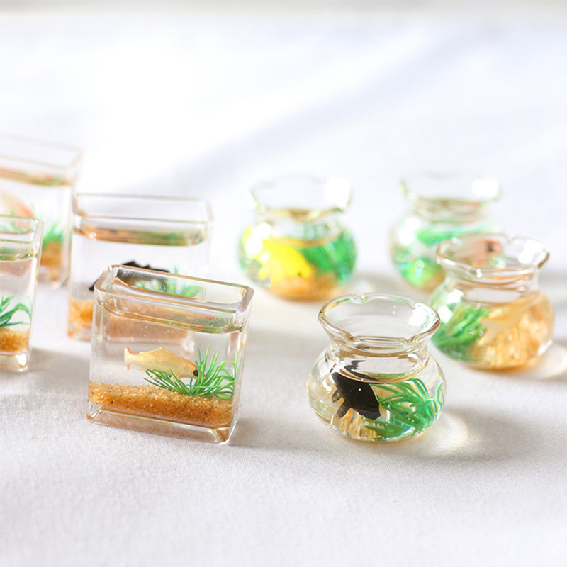 1Pc Mini Fish Tank Random Colo - مراجعة Aquarium Fish Guppy وسعره