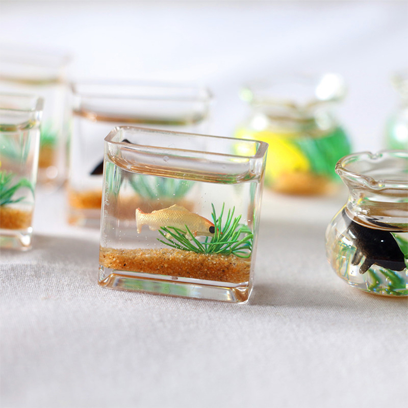 1Pc Mini Fish Tank Random Colo - مراجعة Aquarium Fish Guppy وسعره