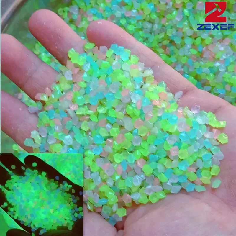 1000pcs 3-5mm Luminous Sand Gl - مراجعة Aquarium Fish Guppy وسعره