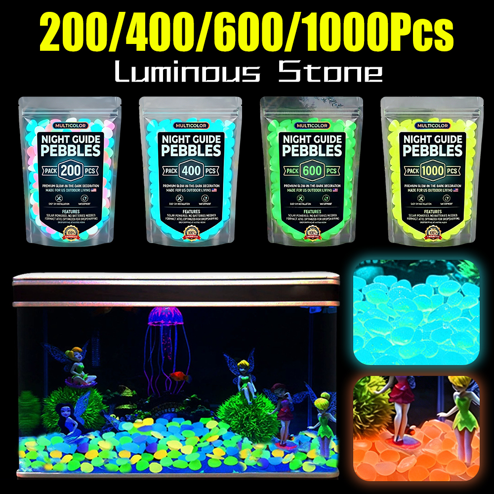 200-1000Pcs Luminous Sand Glow - مراجعة Aquarium Fish That Glow In The Dark وسعره