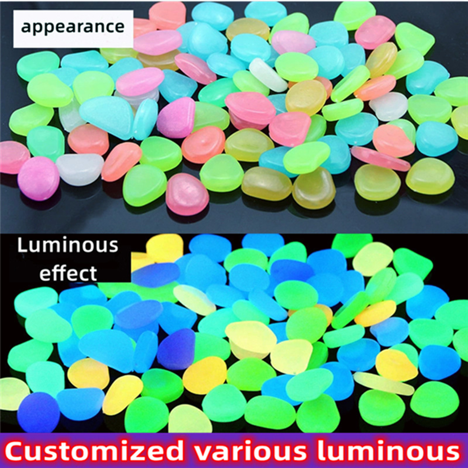 200-1000Pcs Stone Glow In Dark - مراجعة Aquarium Fish That Glow In The Dark وسعره