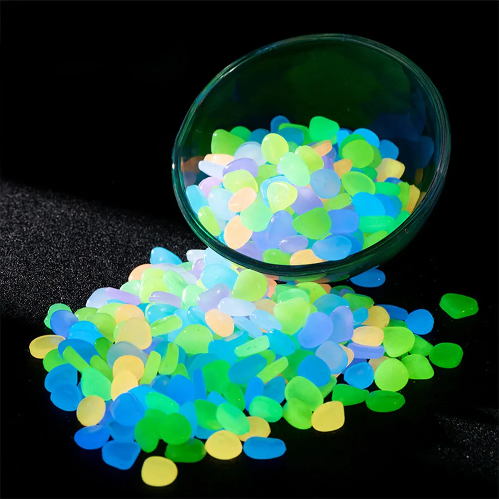 100Pcs Pebbles Glow In The Dar - مراجعة Aquarium Fish That Glow In The Dark وسعره