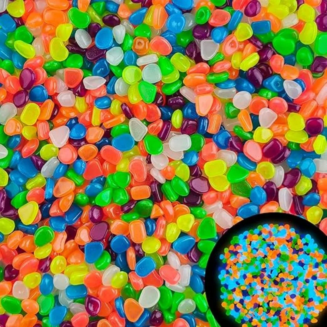 500Pcs Glow in The Dark Garden - مراجعة Aquarium Fish Guppy وسعره